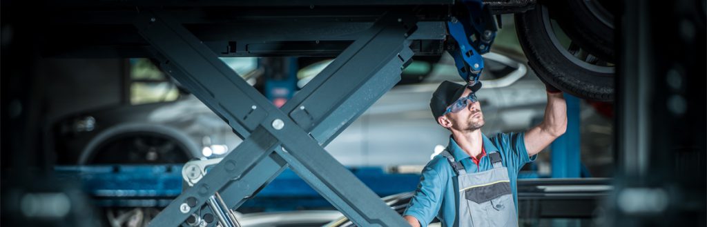 Mechanic inspecting a vehicle - Car Repairs Rotherham